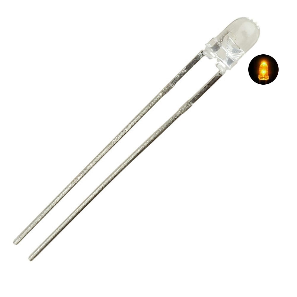 3mm White/Yellow Led