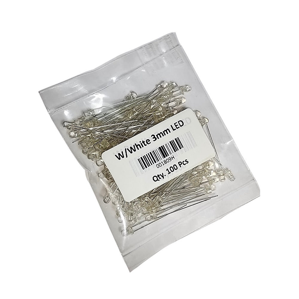 3mm White/White Led