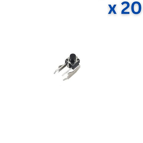Tactile Push Button Switch 6x6x7 Right Angle - 2 Pin