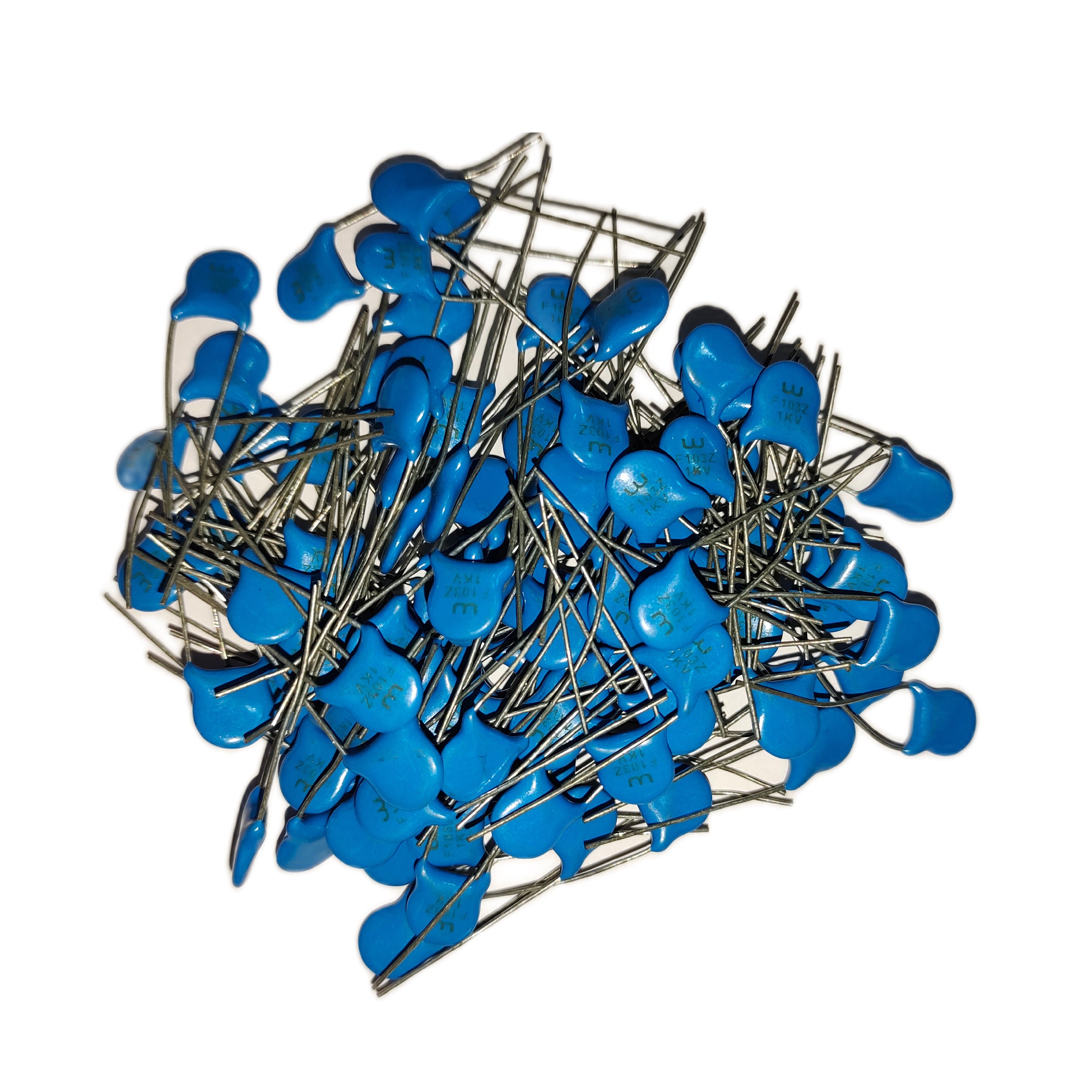 thumbnail image 2 of 10x 47pF 1kV Ceramic Disc Capacitors – RM5 Radial Lead, General Purpose (No Brand) 2 of 5