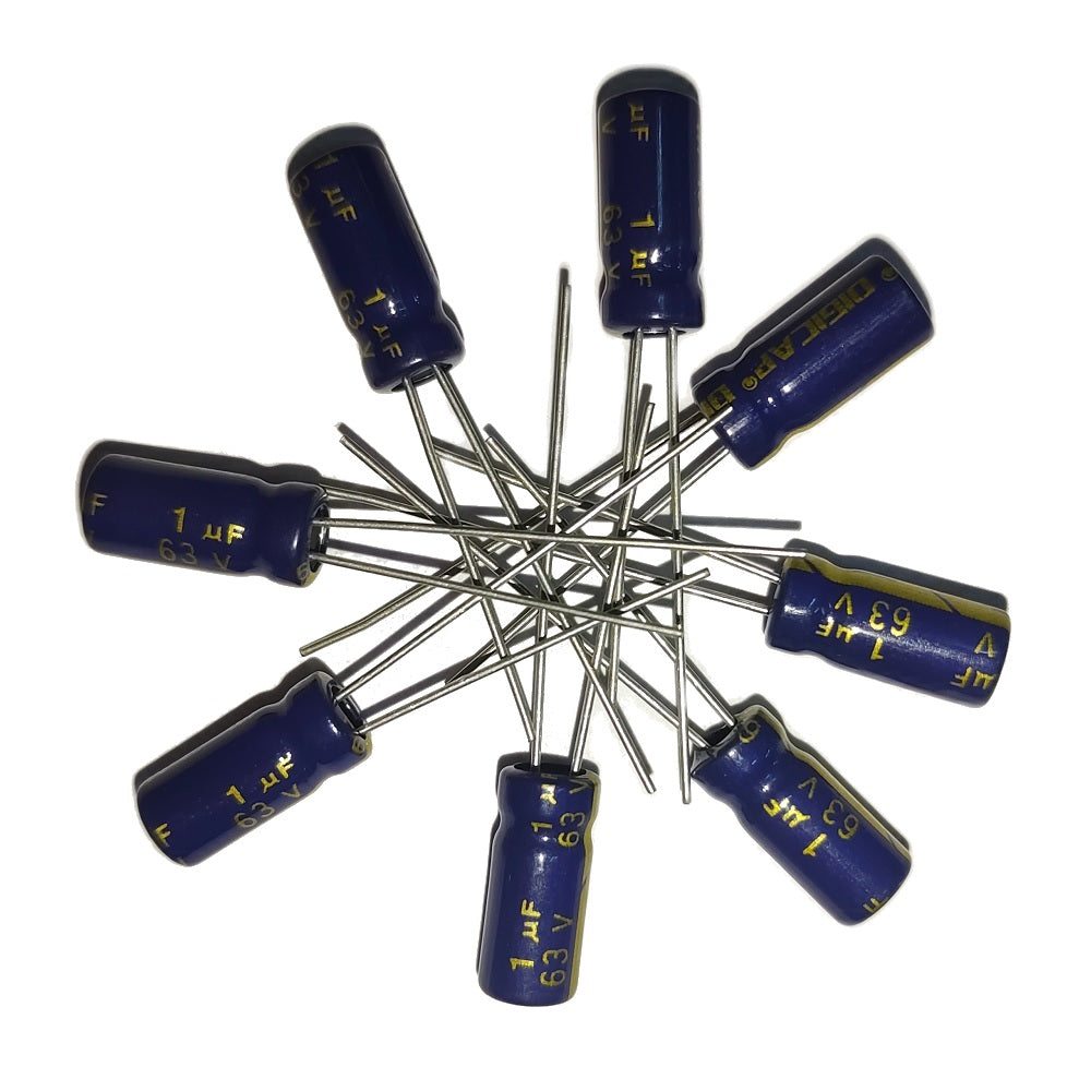 1uF 63V Electrolytic Capacitor - Digicap
