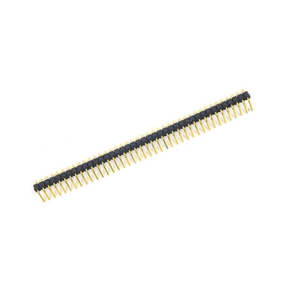 40x1 10mm 2.54mm Pitch Right Angle Gold Berg Strip