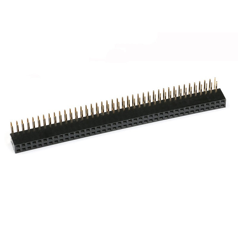 40x2 10mm 2.54mm Pitch Right Angle Flow Solder Strip