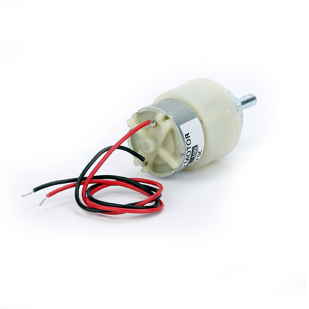 100 RPM DC Center Shaft 12V Gear Motor