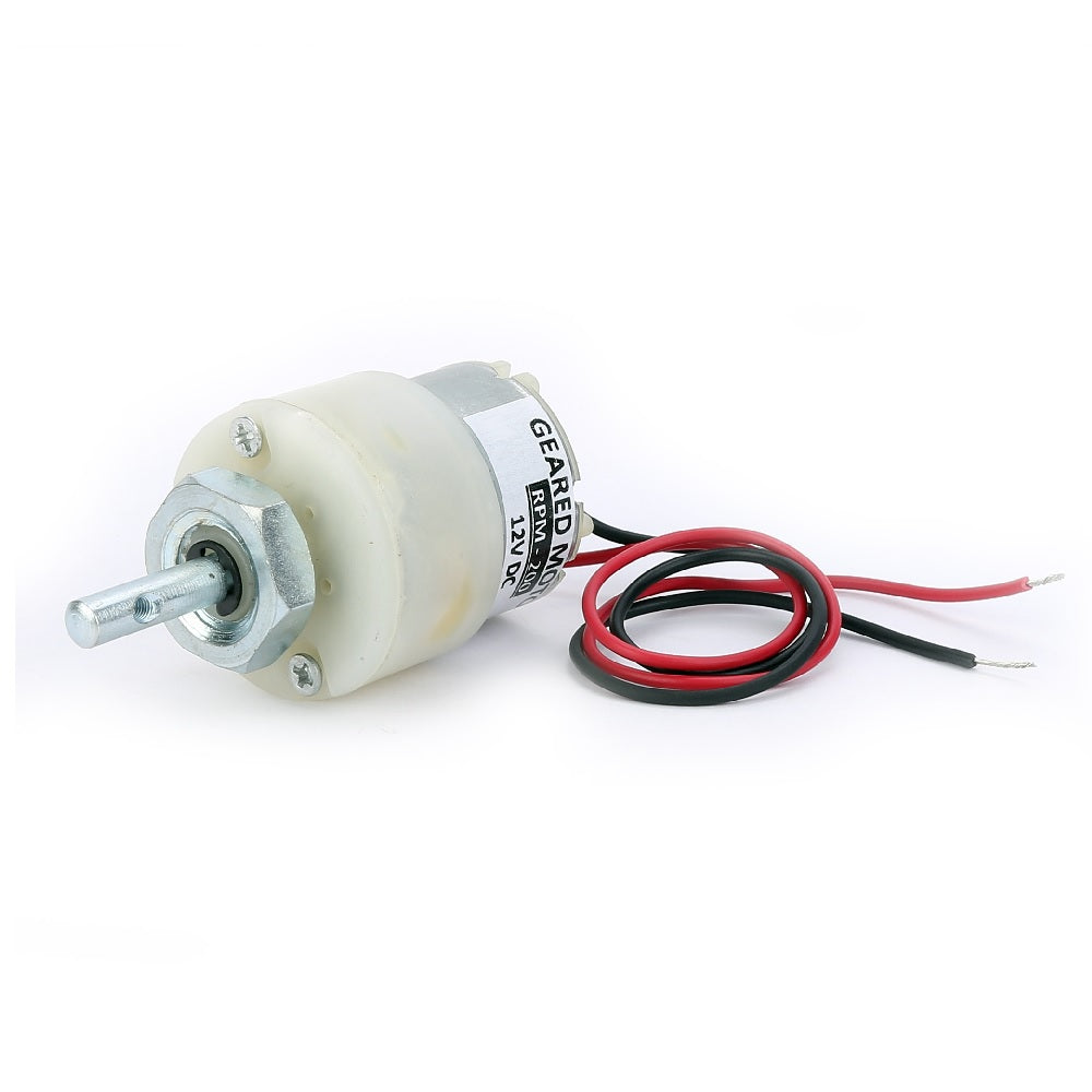 200 RPM DC Center Shaft 12V Gear Motor