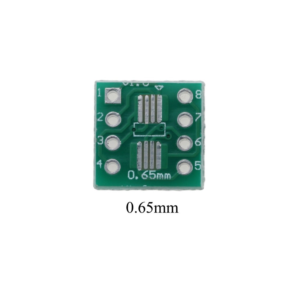 100 Pièces Adaptateur SOP8 SSOP8 TSSOP8 Vers DIP8 | Carte Intercalaire Convertisseur Pour PCB Bricolage & Labo Électronique | Module SOP8 à DIP8 Durable