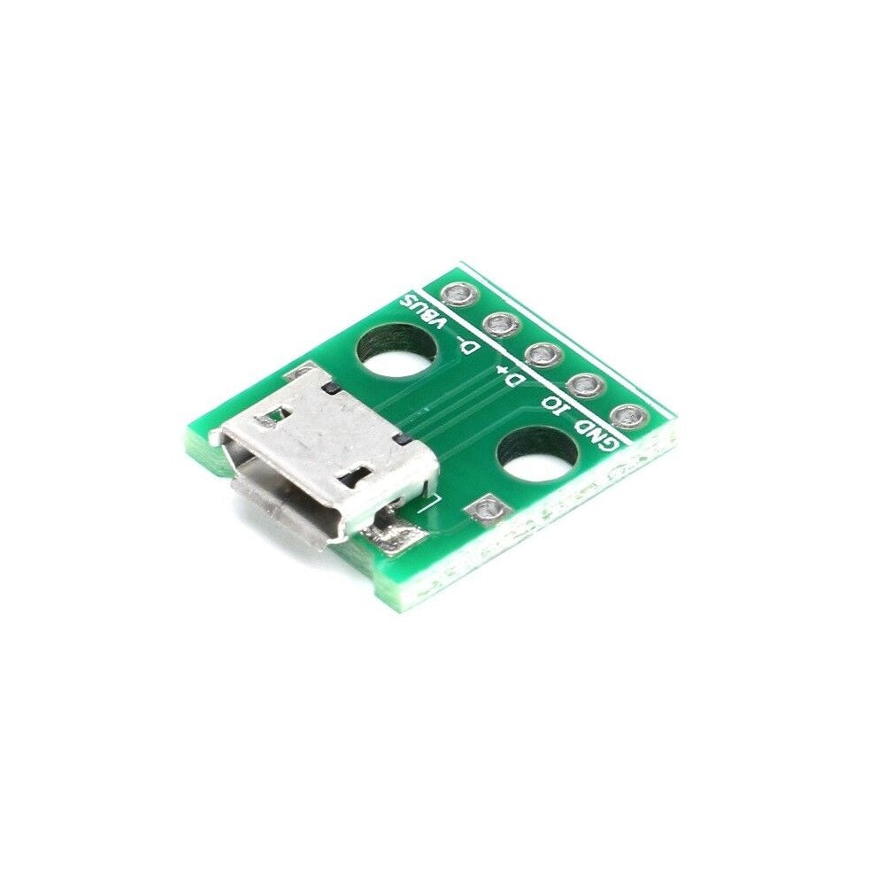 MICRO USB to DIP Adapter 2.54mm 5pin Female Connector B Type PCB Converter