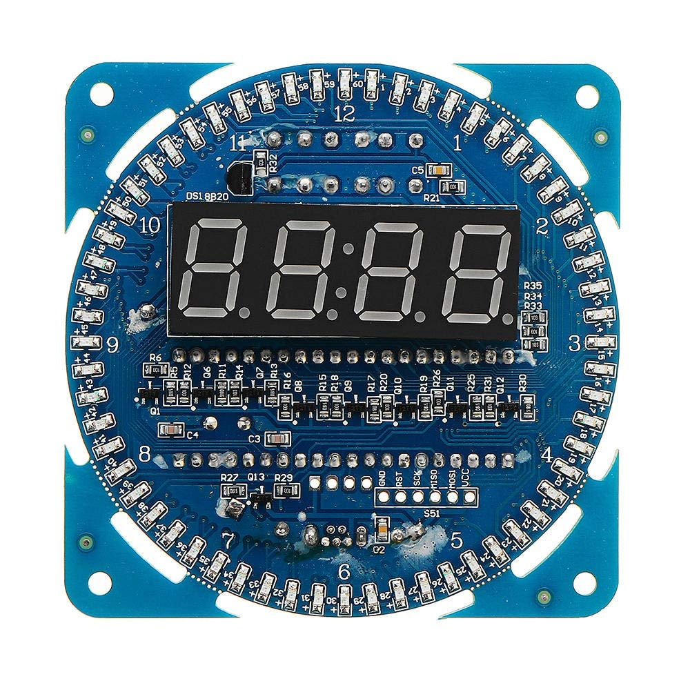 DS1302 Rotating LED Display Electronic Clock