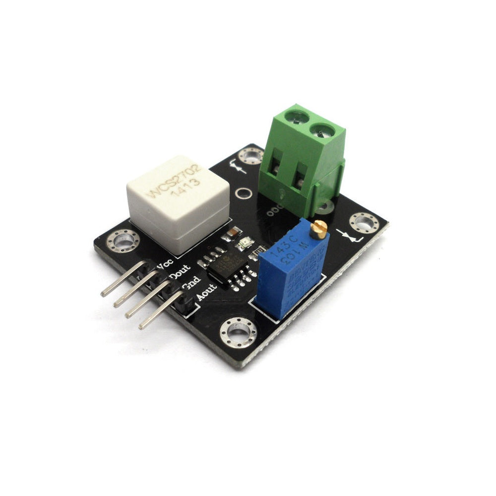 WCS2702 Hall Current Sensor Hall Effect DC and AC Current Sensor Module (+/- 2A)