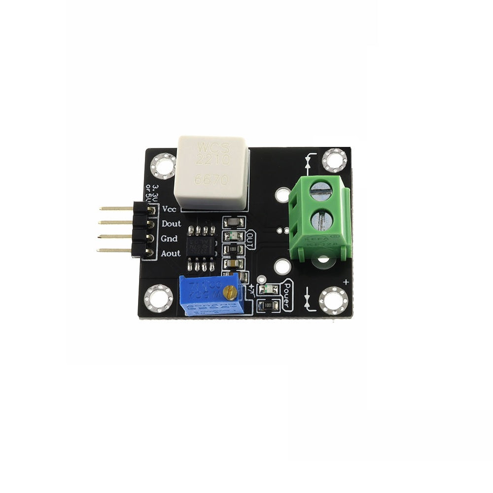 WCS2702 Hall Current Sensor Hall Effect DC and AC Current Sensor Module (+/- 2A)