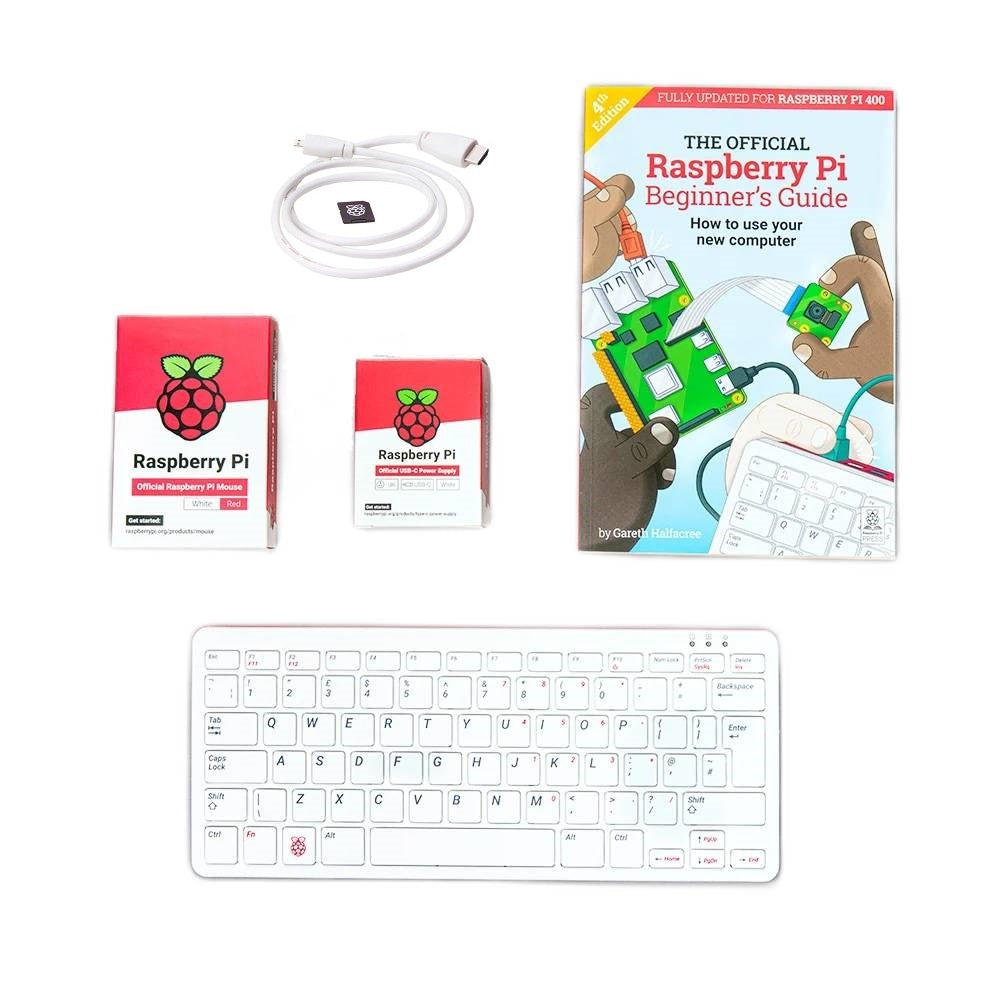 Official Raspberry Pi 400 Personal Keyboard Computer Kit- US Layout
