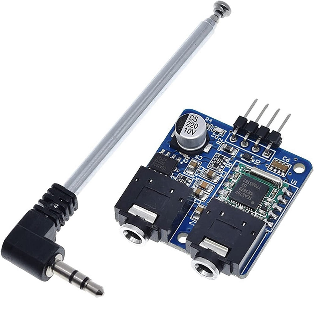 TEA5767 FM Radiomodule – Met AGC, Soft Silence & 76-108 MHz – 5V, I2C, 3,5mm Jack