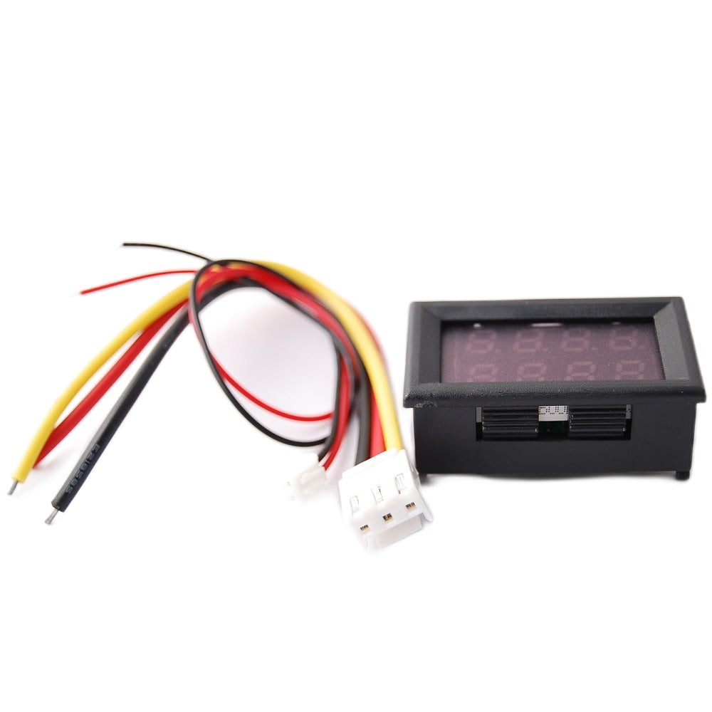 Dual Led 0.28 ” Display for DC 0-100V Voltage and 0-10A Current Test Digital Instrument Digital Meter Panel Amplifier Red Blue