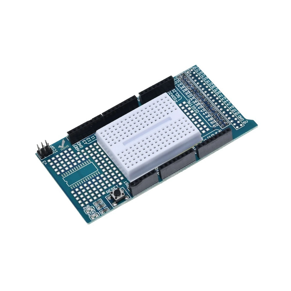 Proto Shield (Prototype) V3.0 for Arduino Mega With Mini Breadboard