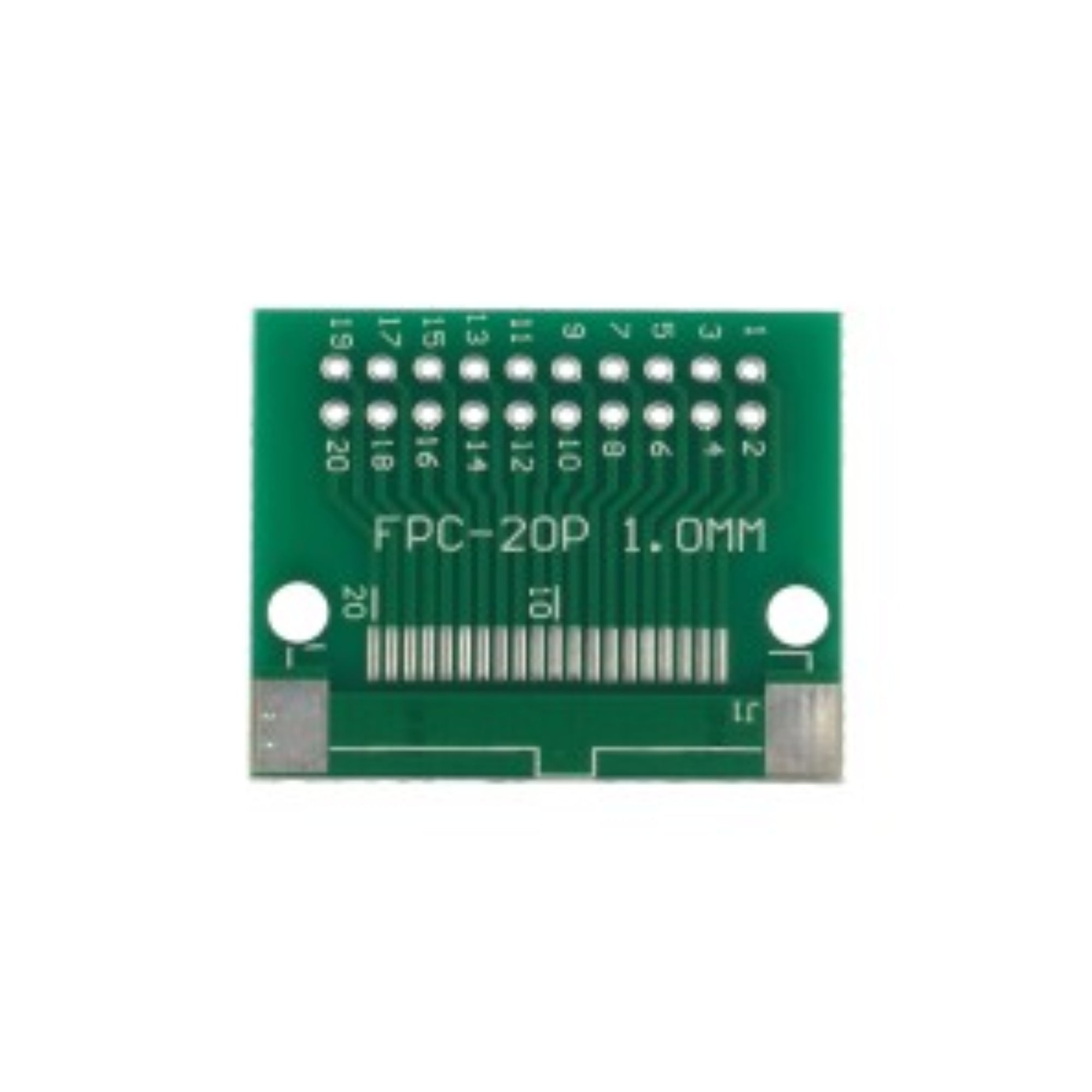 20 Pin 0.5mm FFC / FPC Adapter Board With Soldered Connector