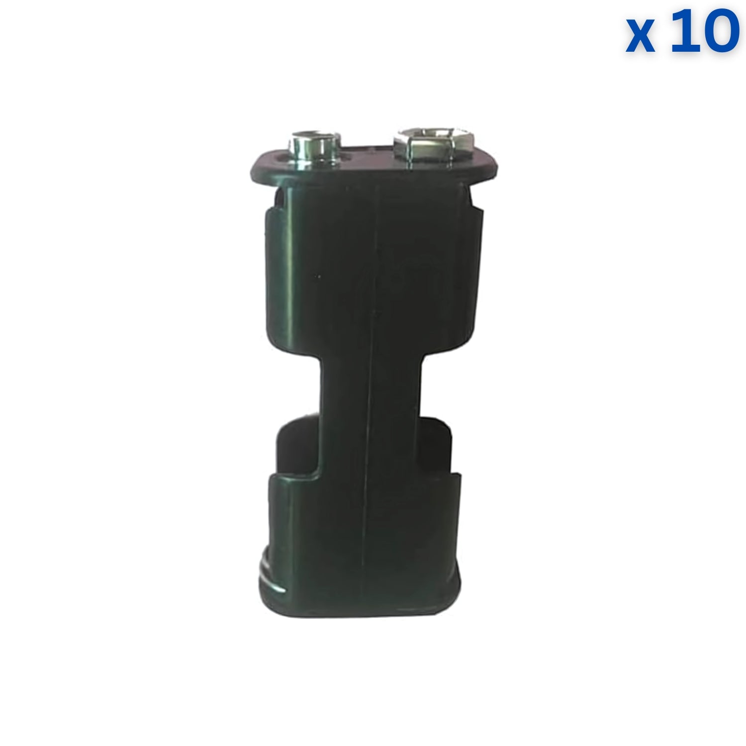 2xAA Front/Back Battery Holder With Snap Connector