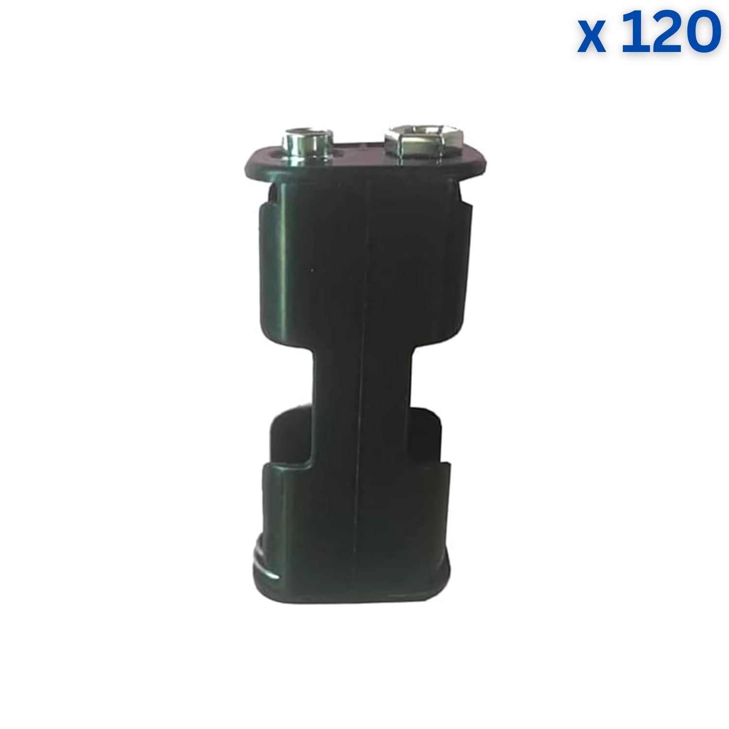 2xAA Front/Back Battery Holder With Snap Connector