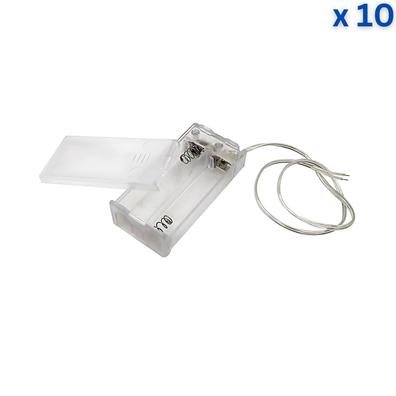 2xAA Transparent Cover Battery Holder