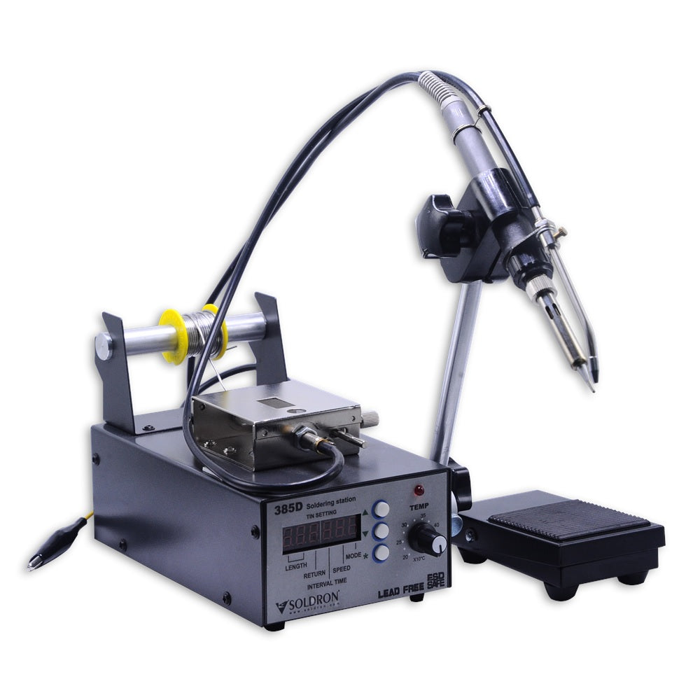 Soldering Base SOLDRON 385D Solder Auto Feeder Digital Soldering Station