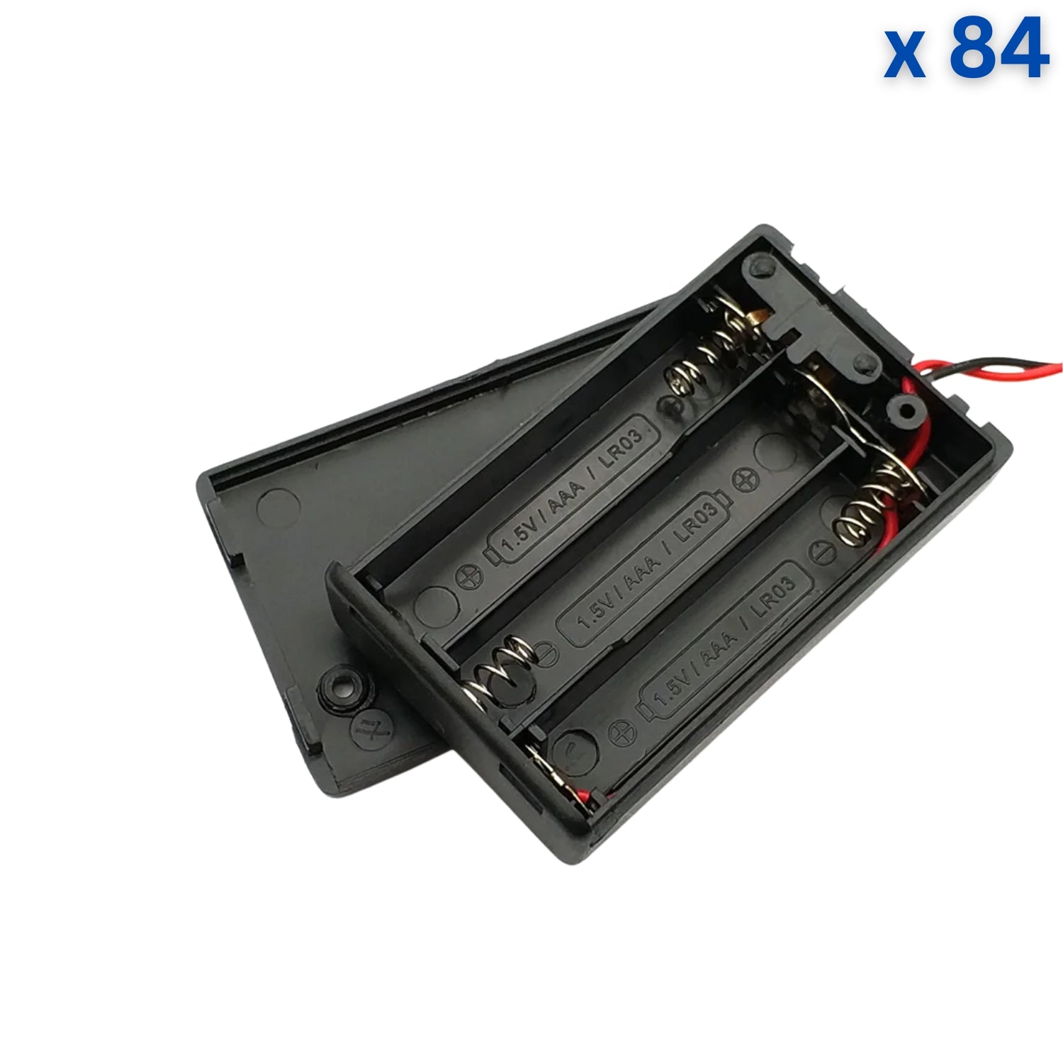 3xAAA Battery Holder With Cover