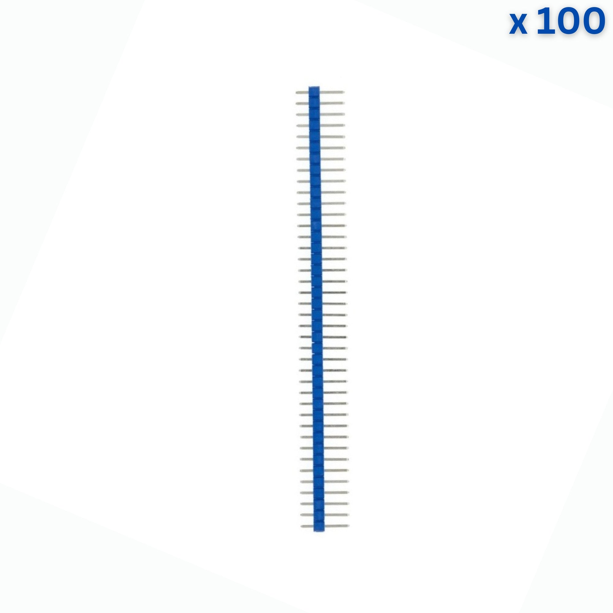 40X1 10mm 2.54mm Male Pin Header - Blue