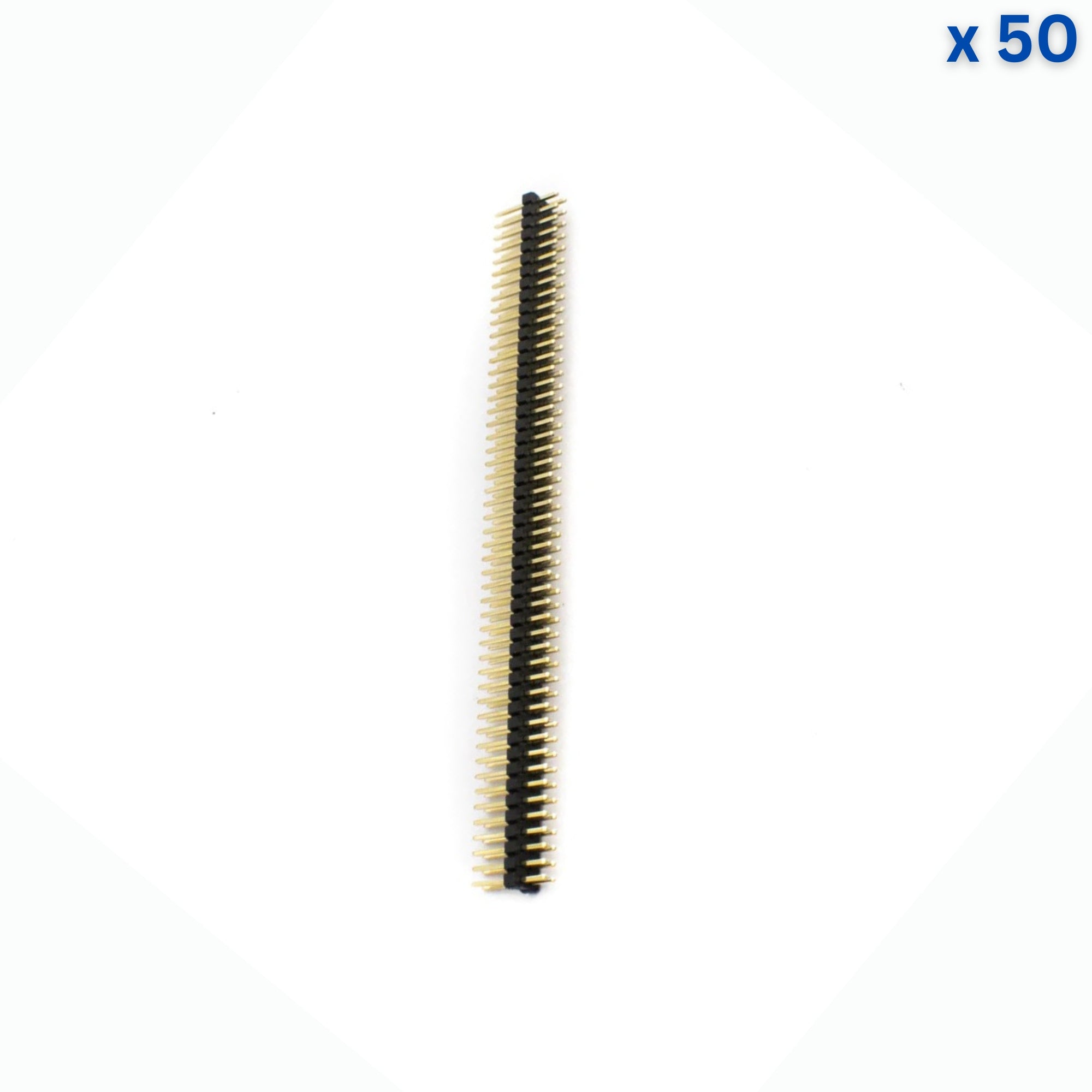 40x2 10mm 2.54mm Gold Male Pin Header