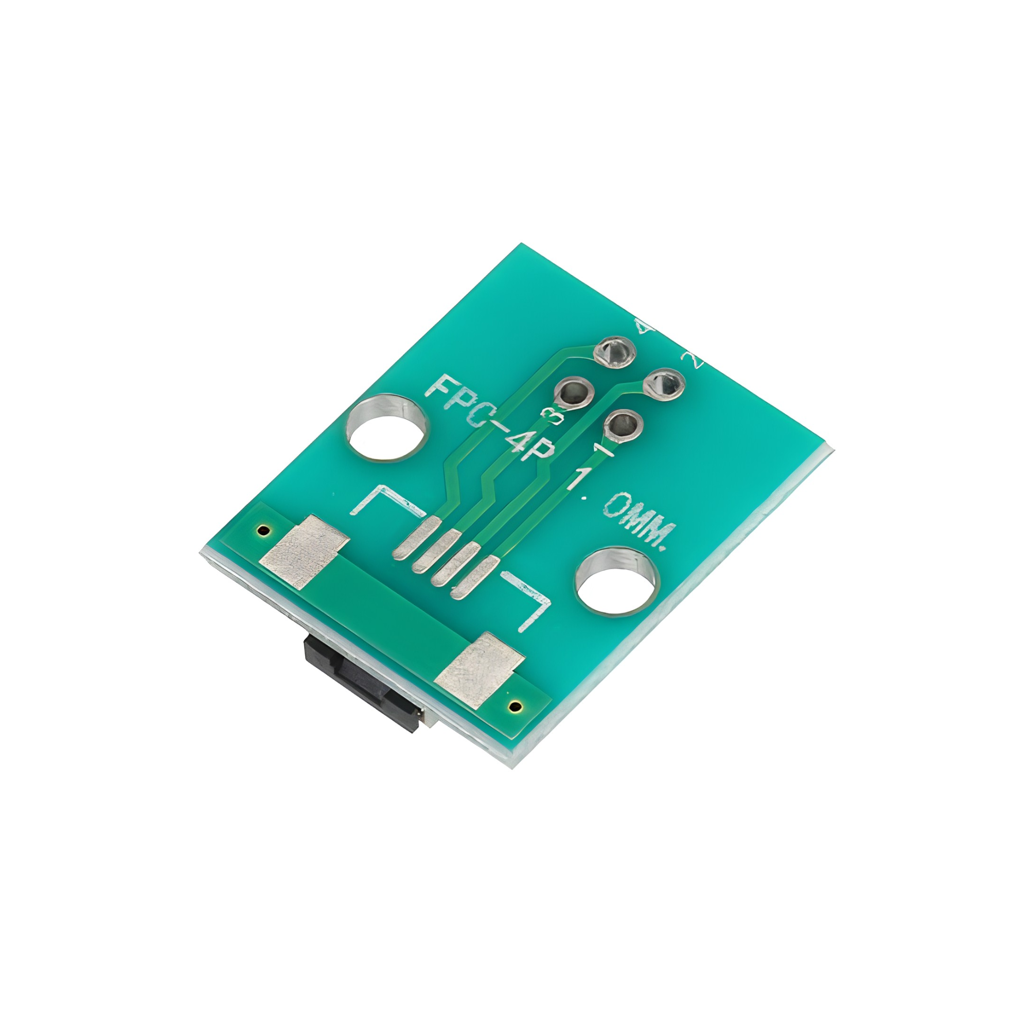 4 Pin 0.5mm FFC / FPC Adapter Board With Soldered Connector