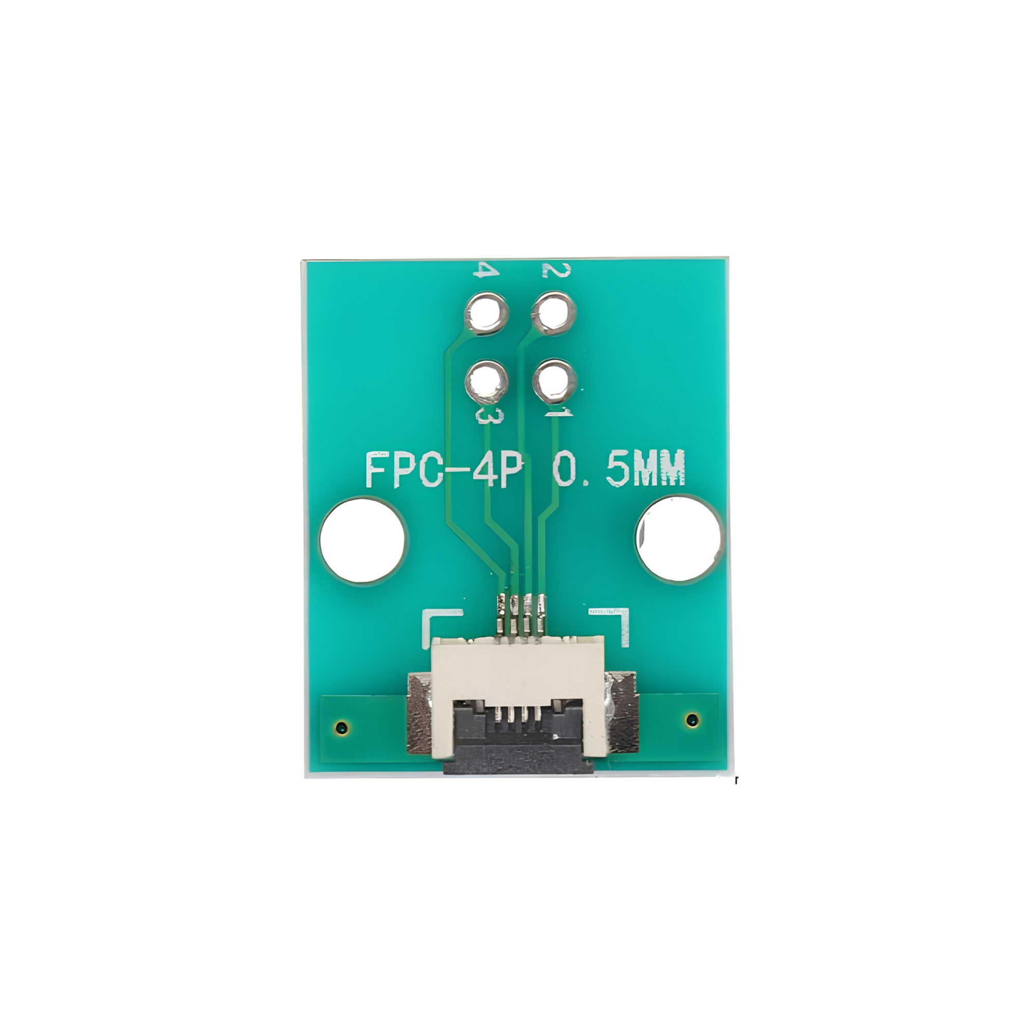 4 Pin 0.5mm FFC / FPC Adapter Board With Soldered Connector