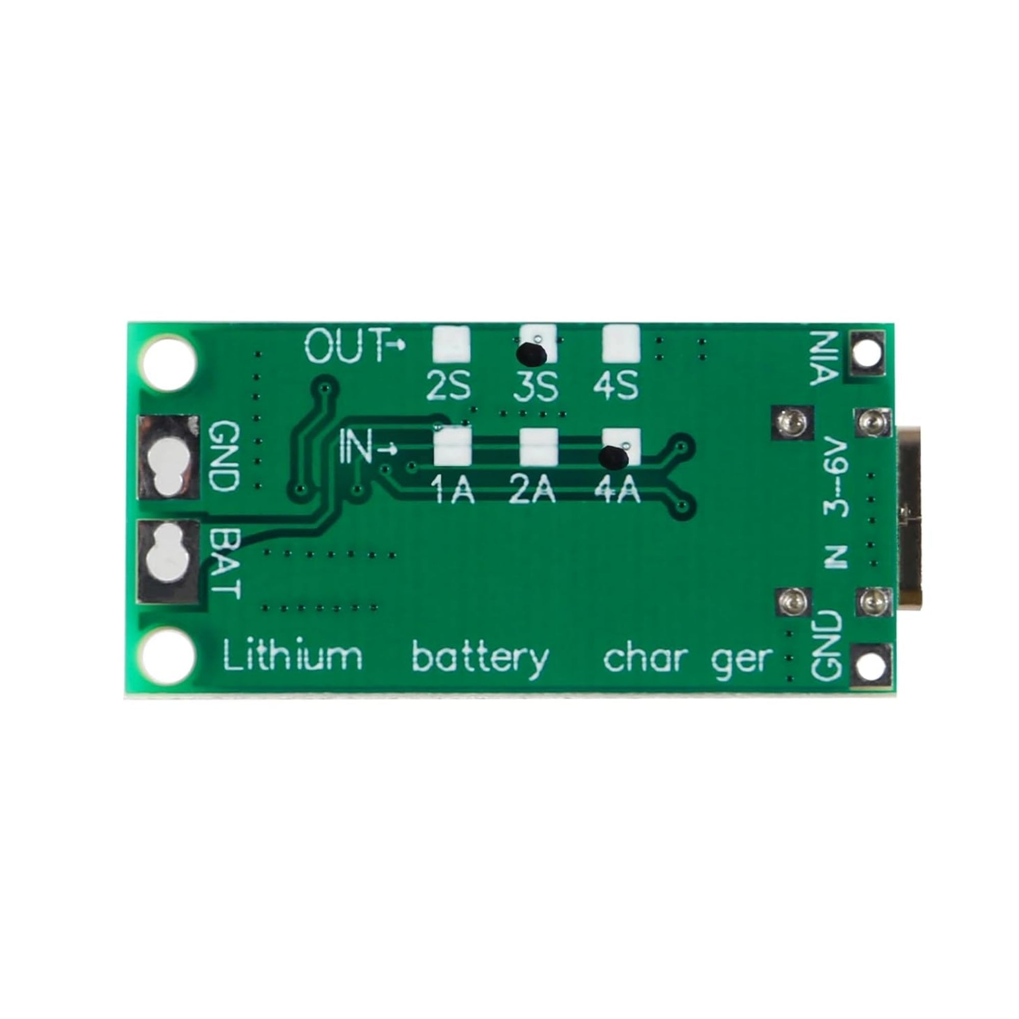 4S 16.8V 2A 18650 Lithium Battery Charger Module Type C