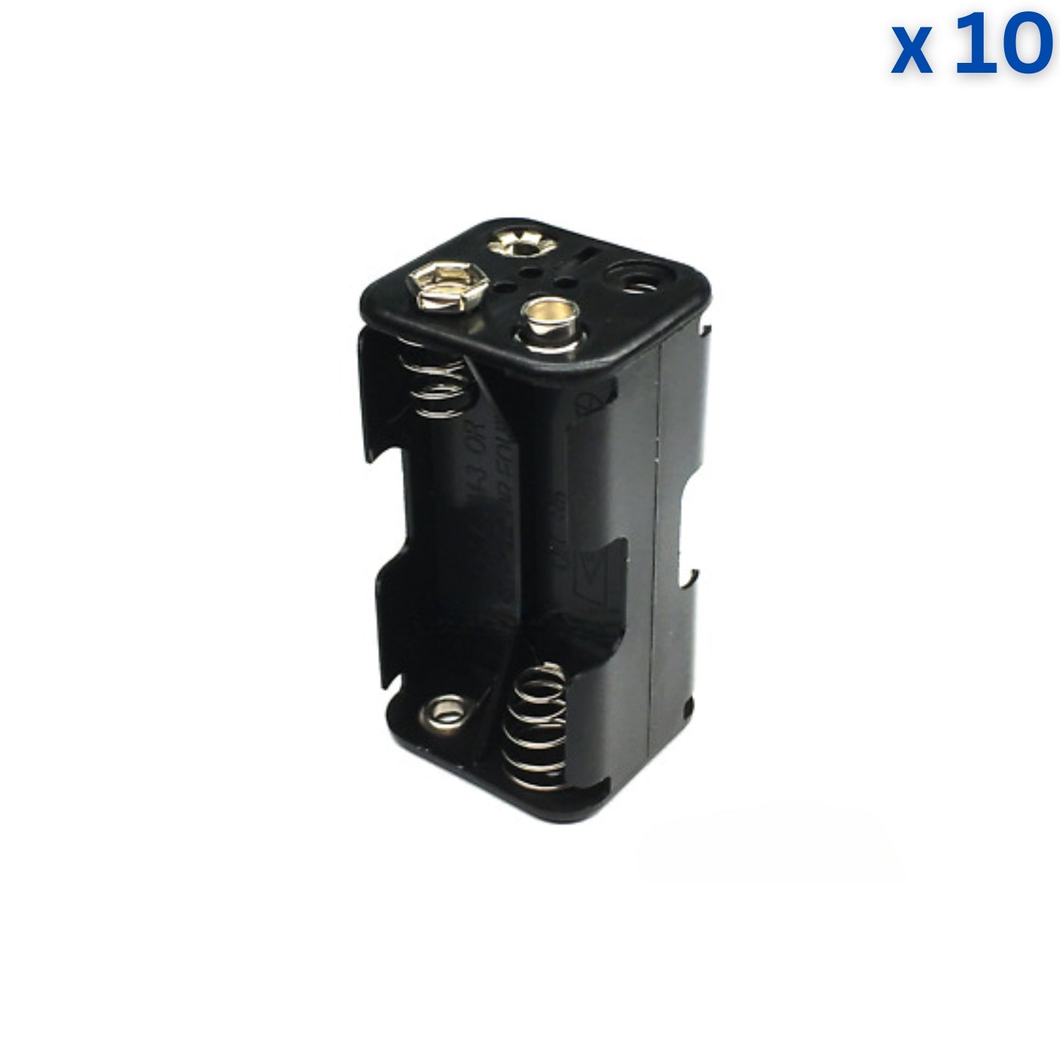 4xAA Front/Back Battery Holder With Snap Connector