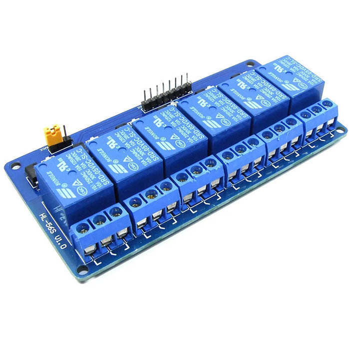 6 Channel 5V Relay Module with Optocoupler