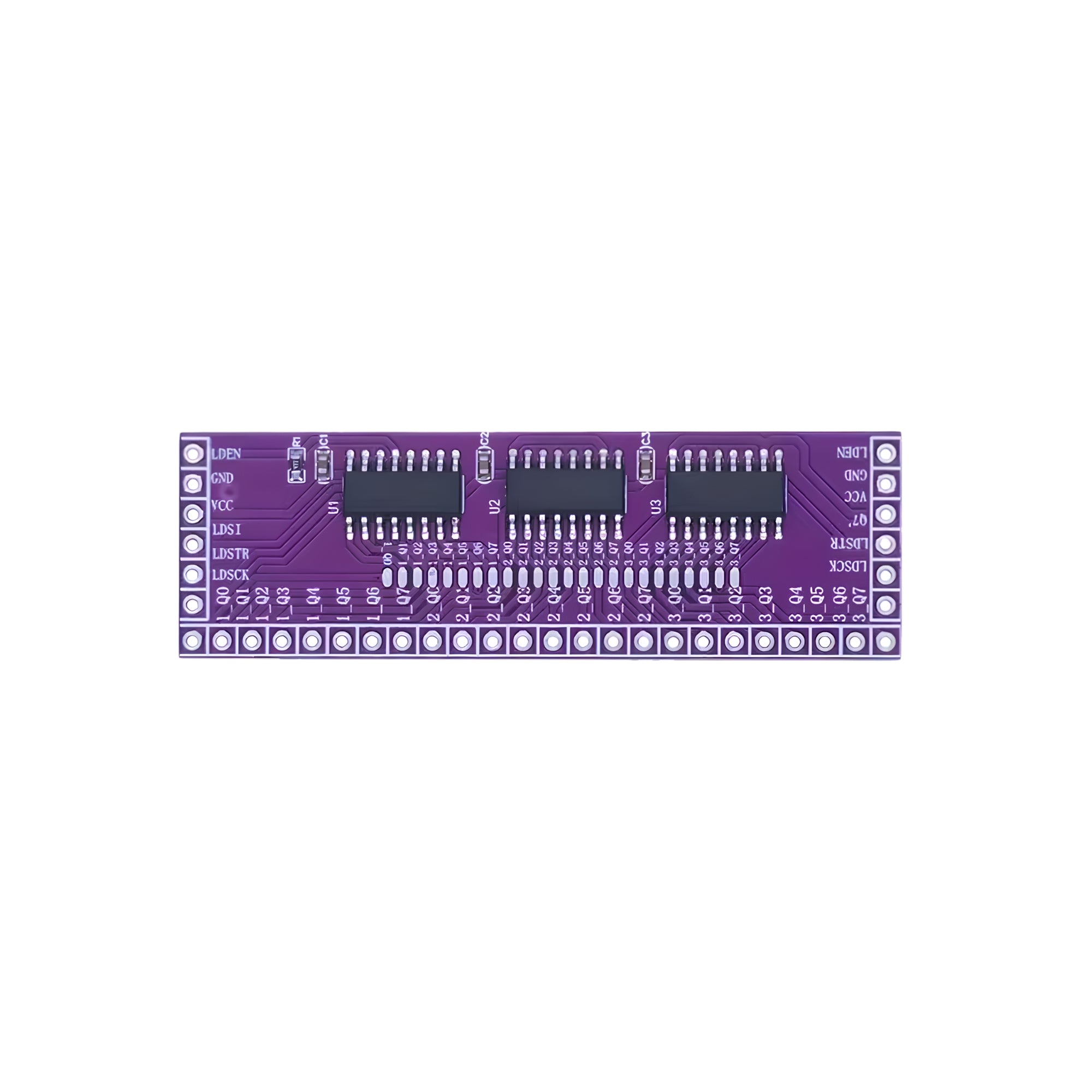 Microcontroller Serial to Parallel Pin IO Expansion Module 74HC595 Output Port Expansion 3 to 24pin LED control