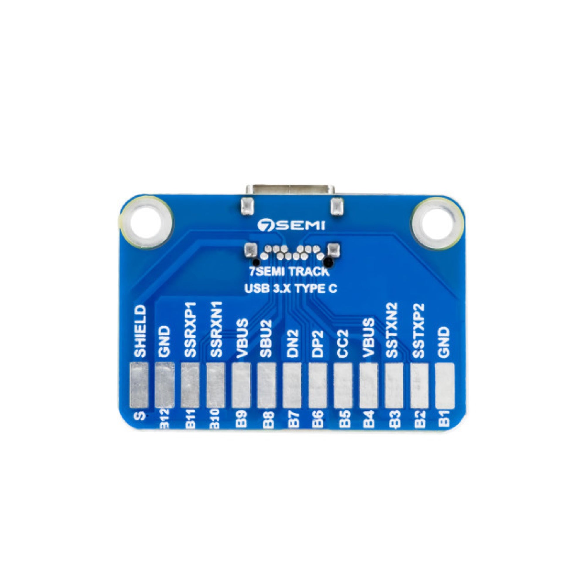 7SEMI USB-C 3.1 Breakout Board 24 Pins Female Type C Connector PCB
