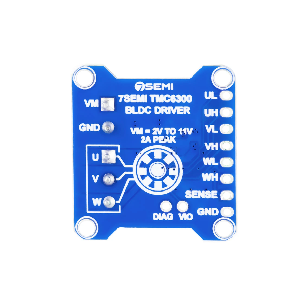 7Semi 3-Phase TMC6300 BLDC PMSM Brushless Motor Driver Breakout