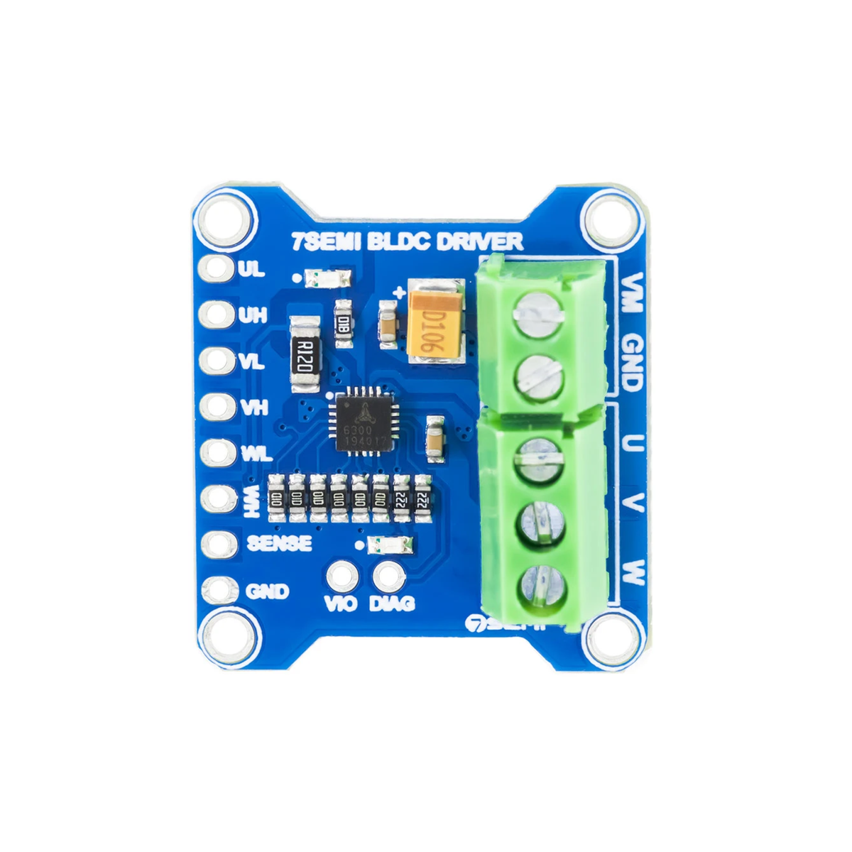 7Semi 3-Phase TMC6300 BLDC PMSM Brushless Motor Driver Breakout