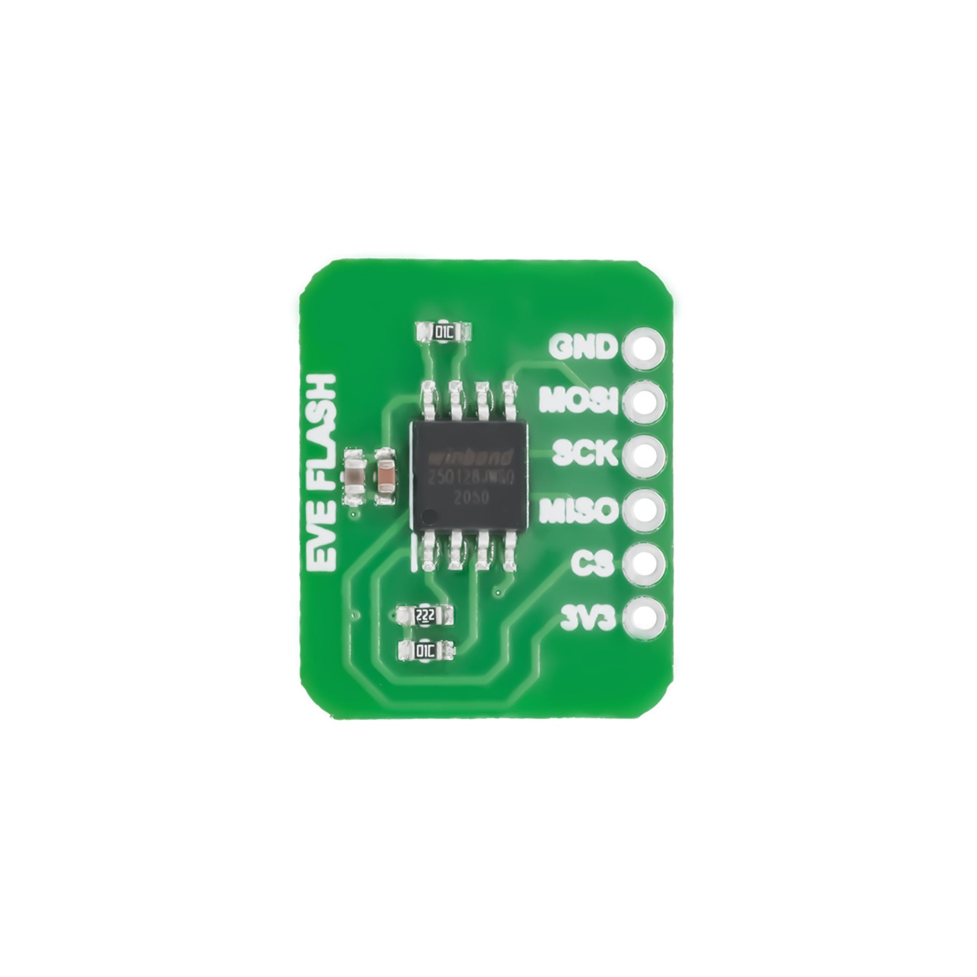 7Semi 128Mbit Serial Flash Memory SPI Breakout - W25Q128JWSIQ