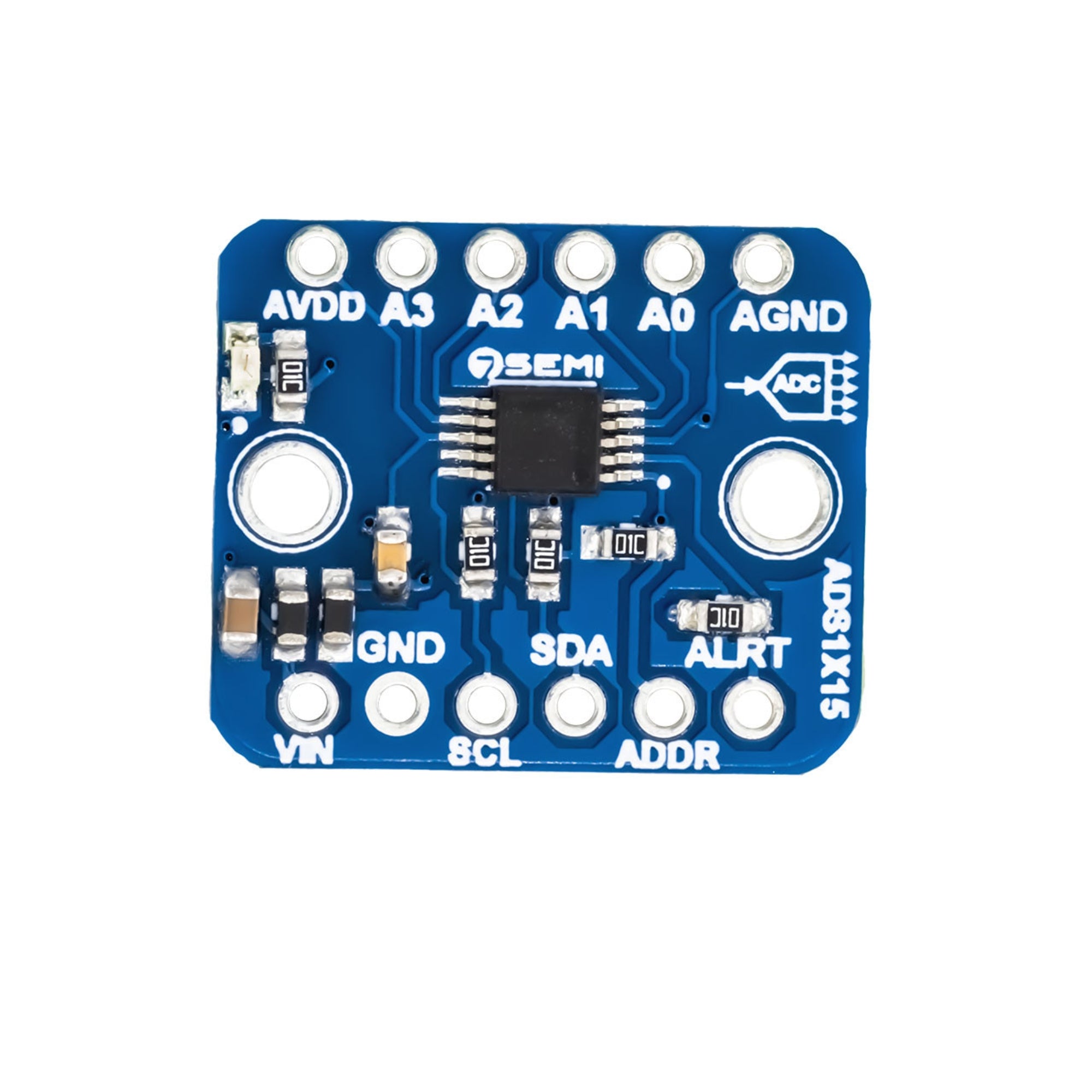 7Semi ADS1115 16bit 4-Channel ADC Board with PGA I2C