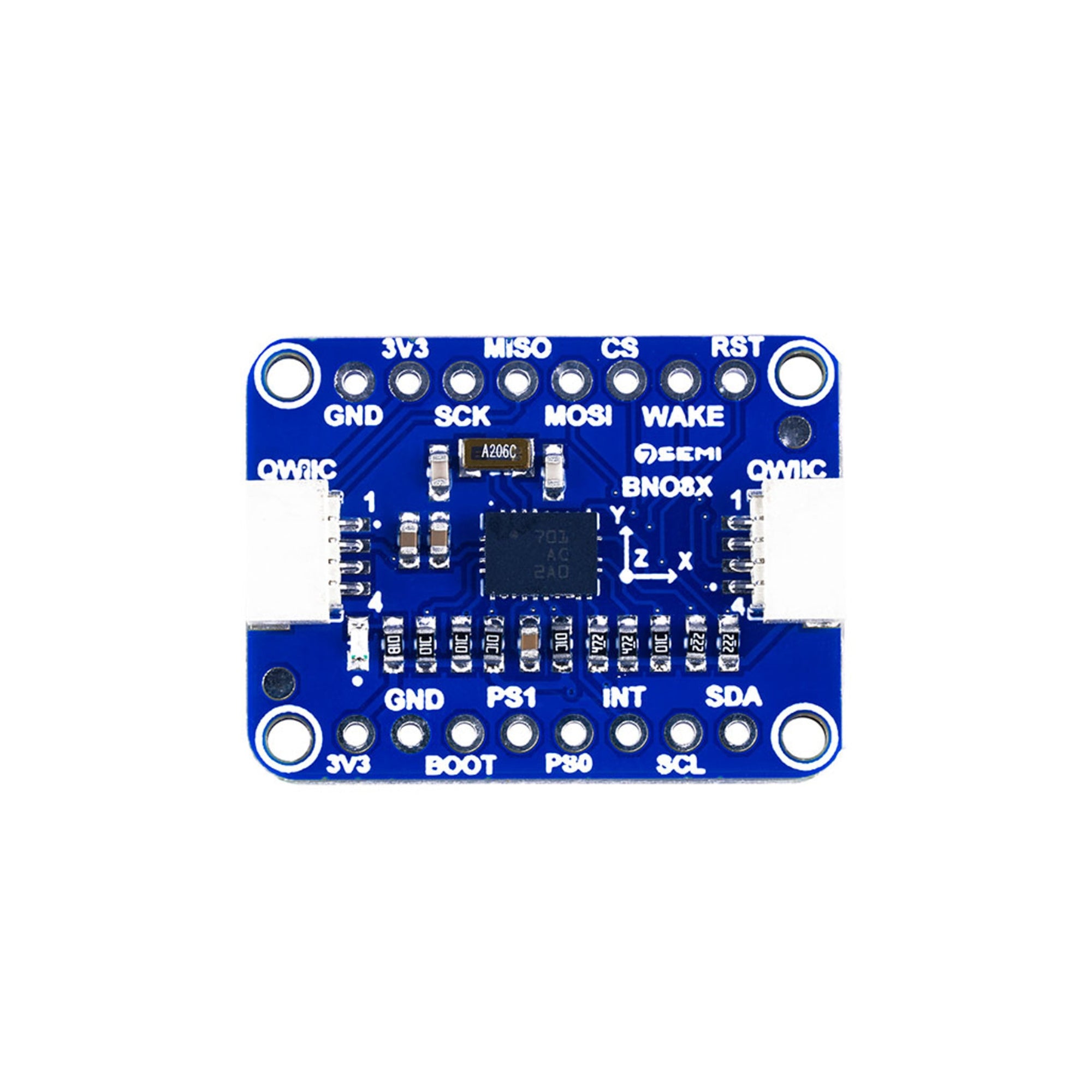 7Semi BNO085 9-DOF Orientation IMU Fusion Breakout Qwiic