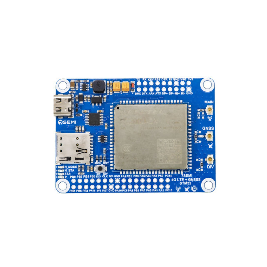 7Semi EC200U LTE 4G GNSS IoT Smart Modem Onboard STM32 MCU