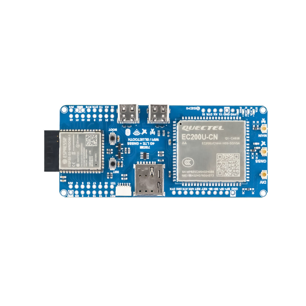 7Semi ESP32-S3 EC200U 4G LTE Cat-1 WiFi Bluetooth GNSS IoT Smart Modem