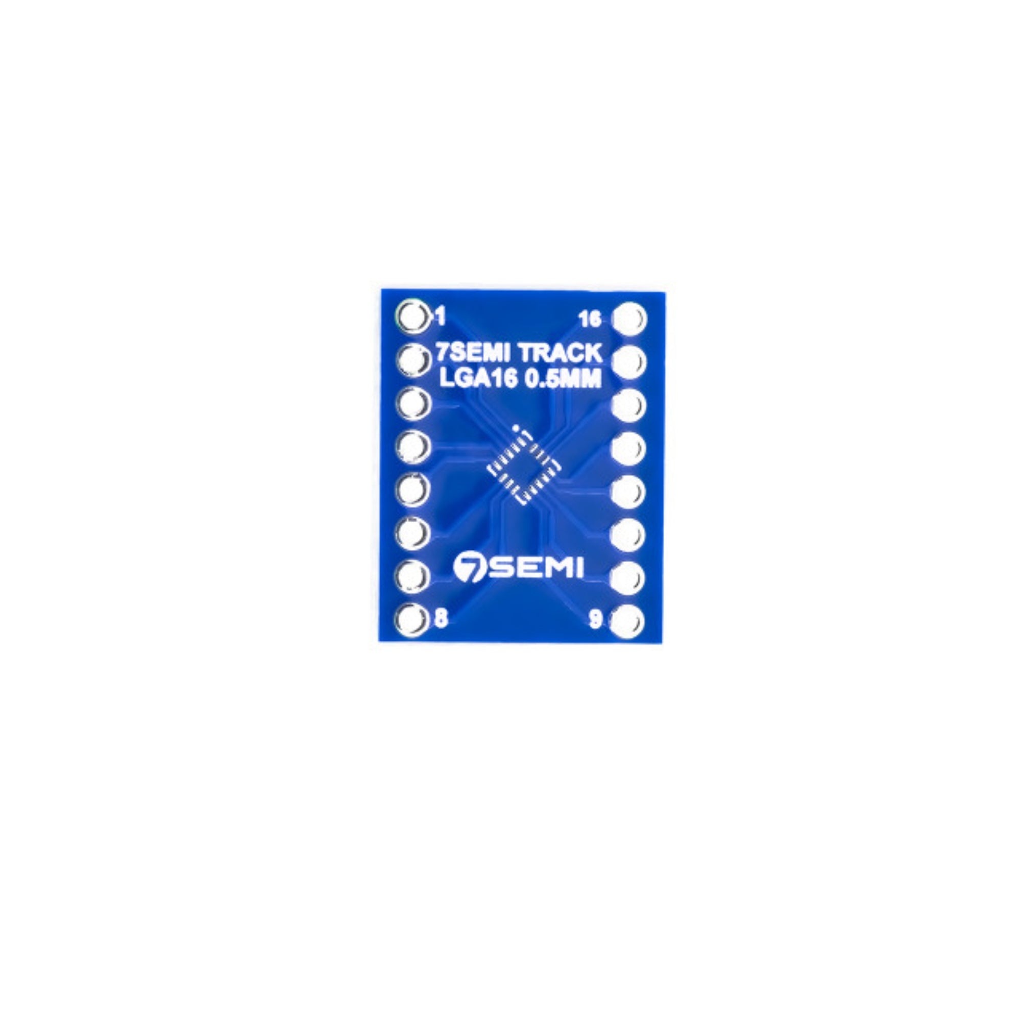 7Semi LGA16 QFN16 0.5mm Breakout Adapter PCB