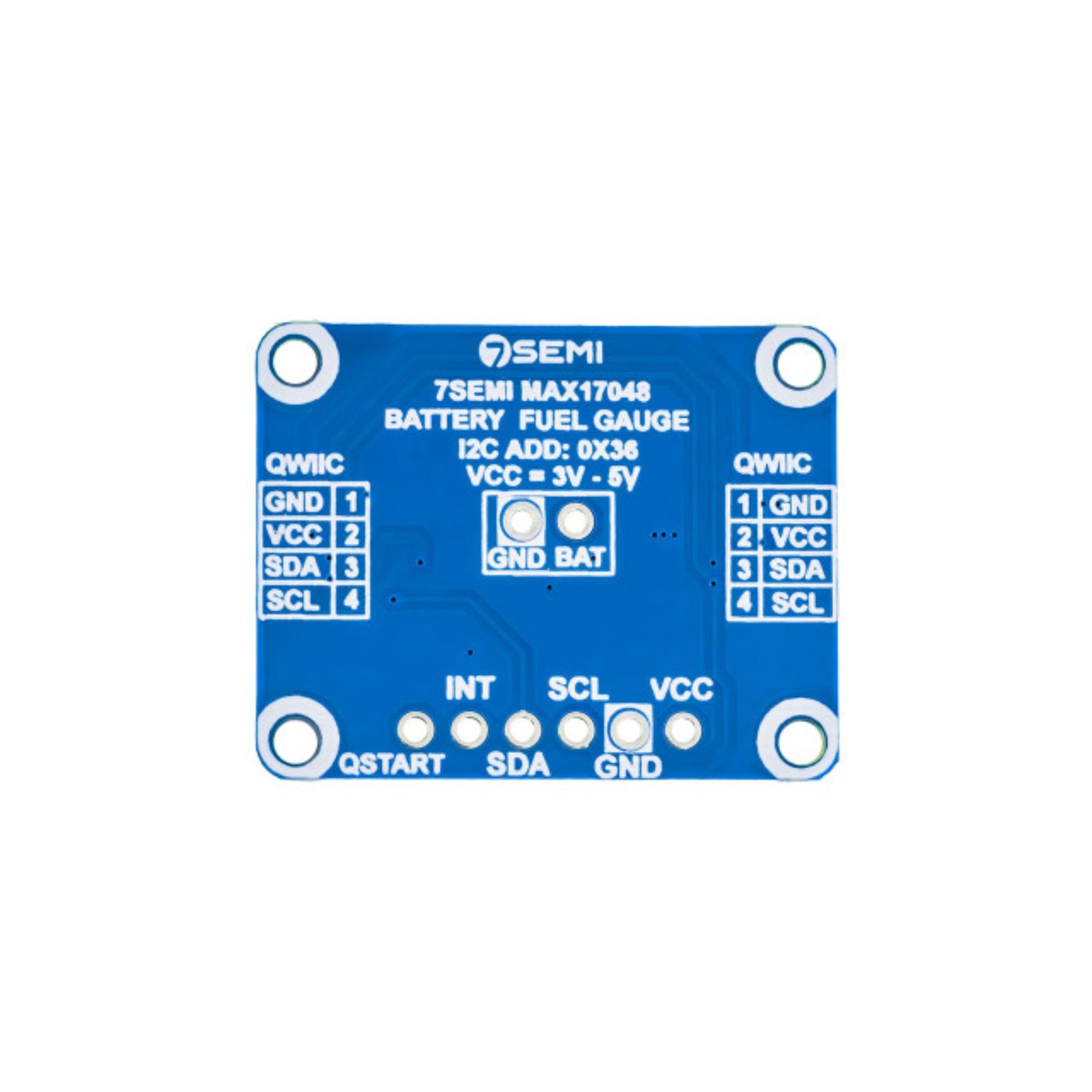 7Semi MAX17048 LiPoly - LiIon Fuel Gauge and Battery Monitor Breakout