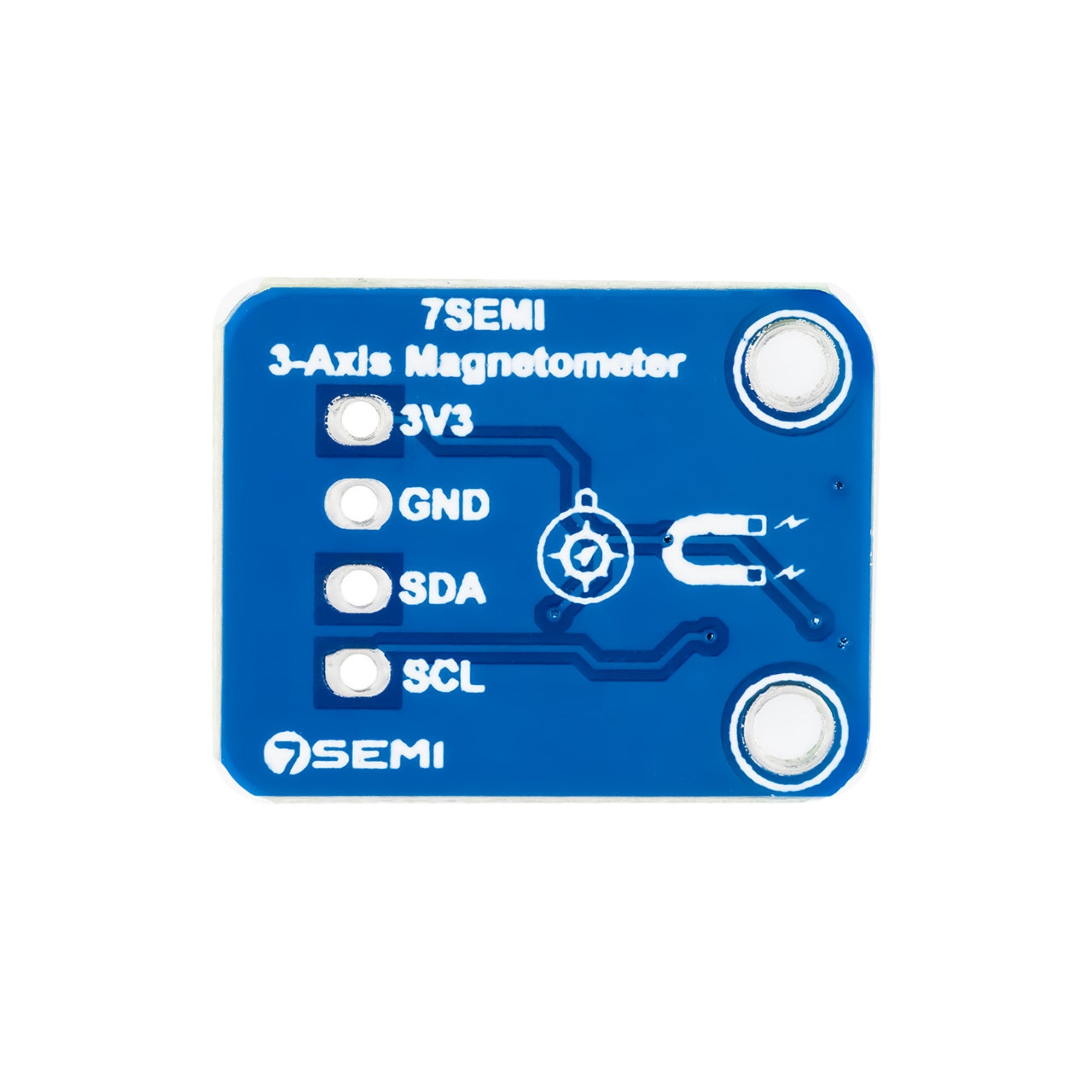 7Semi MMC5983MA mini Magnetometer Breakout, 3-axis Magnetic Sensor