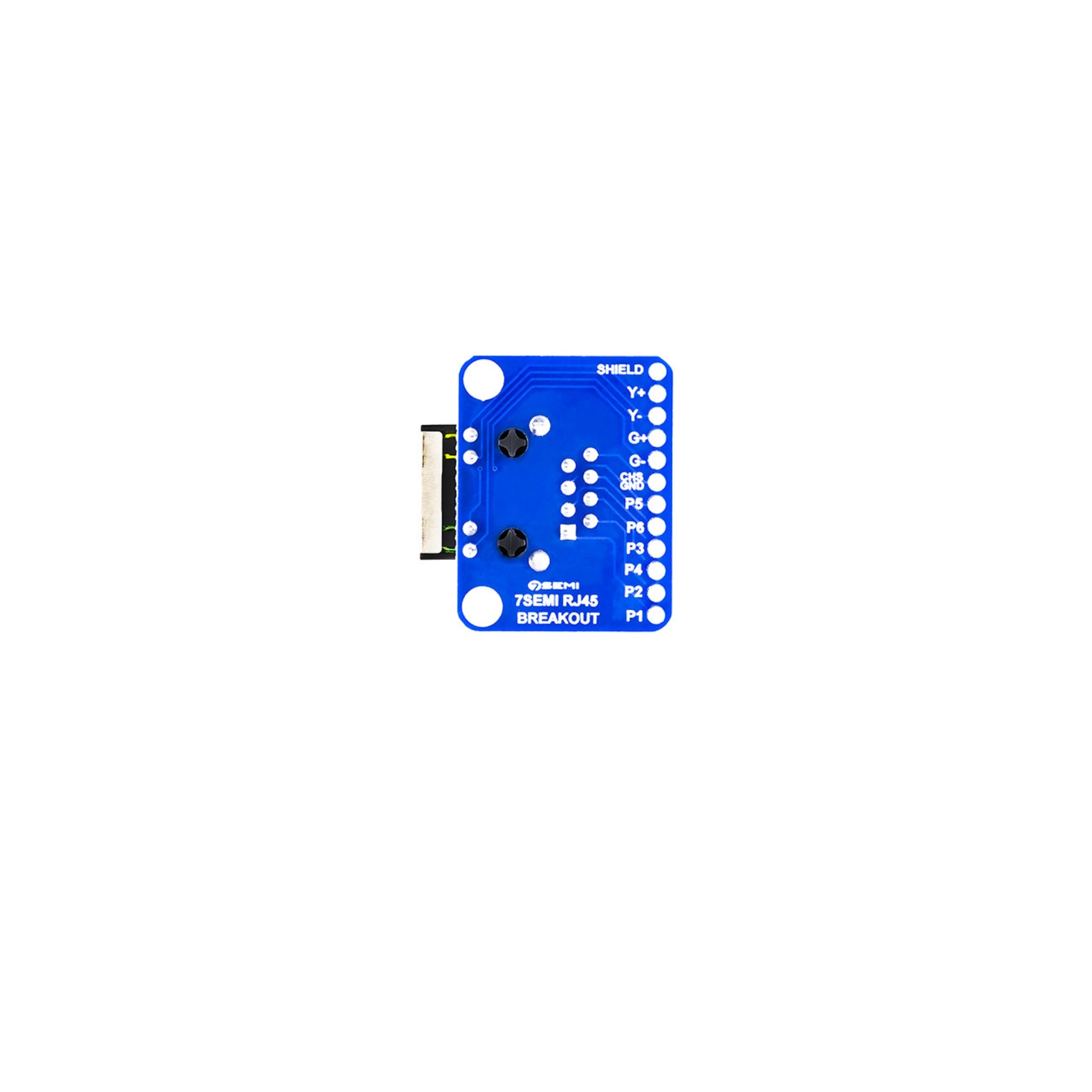 7Semi RJ45 Connector MagJack Ethernet Breakout