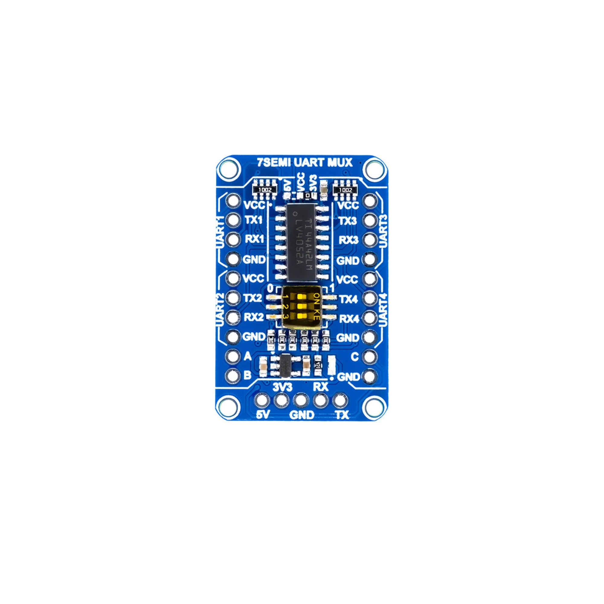 7Semi UART Mux Demux Breakout Board - 4 Channel (SN74LV4052)