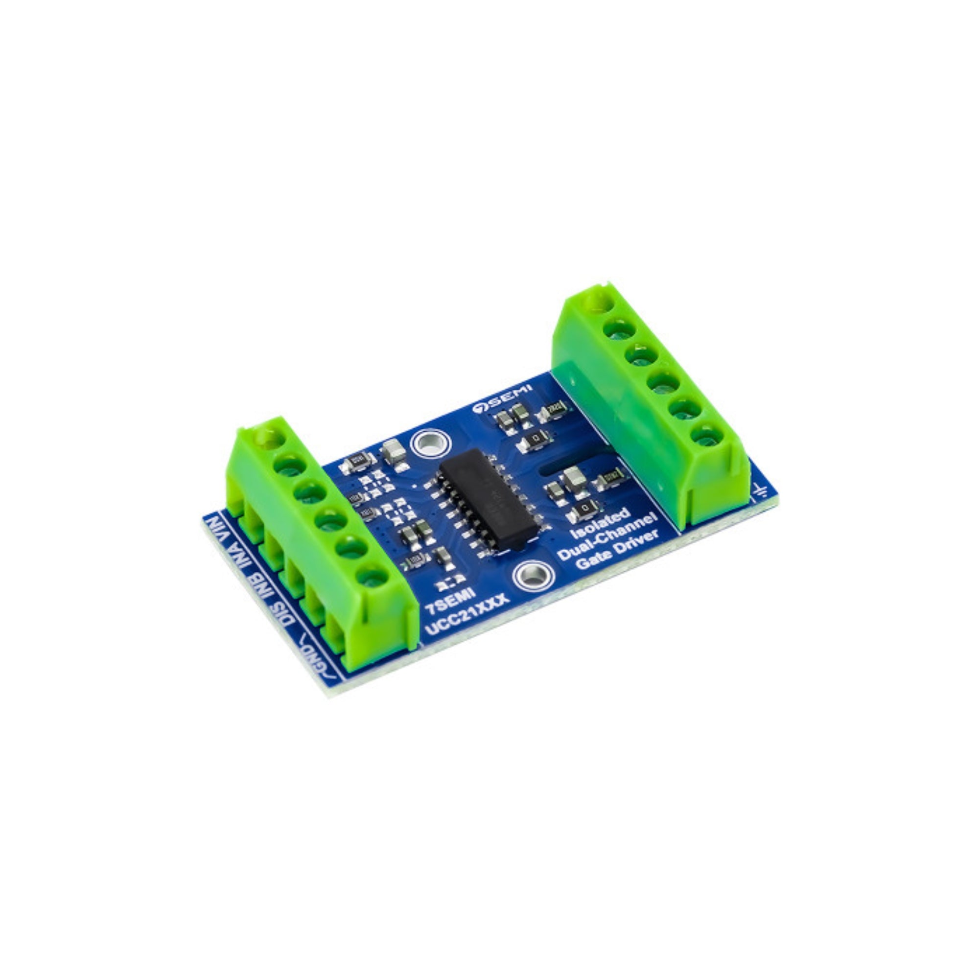 7Semi UCC21330 Dual-channel Isolated Gate Driver Breakout