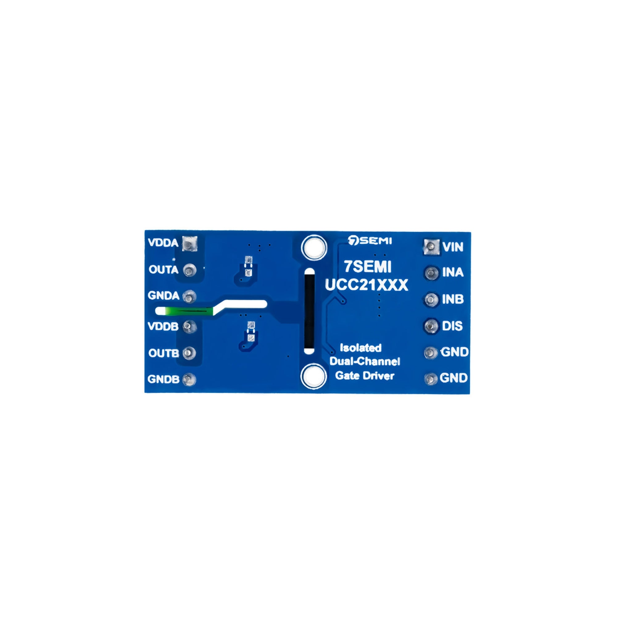 7Semi UCC21330 Dual-channel Isolated Gate Driver Breakout