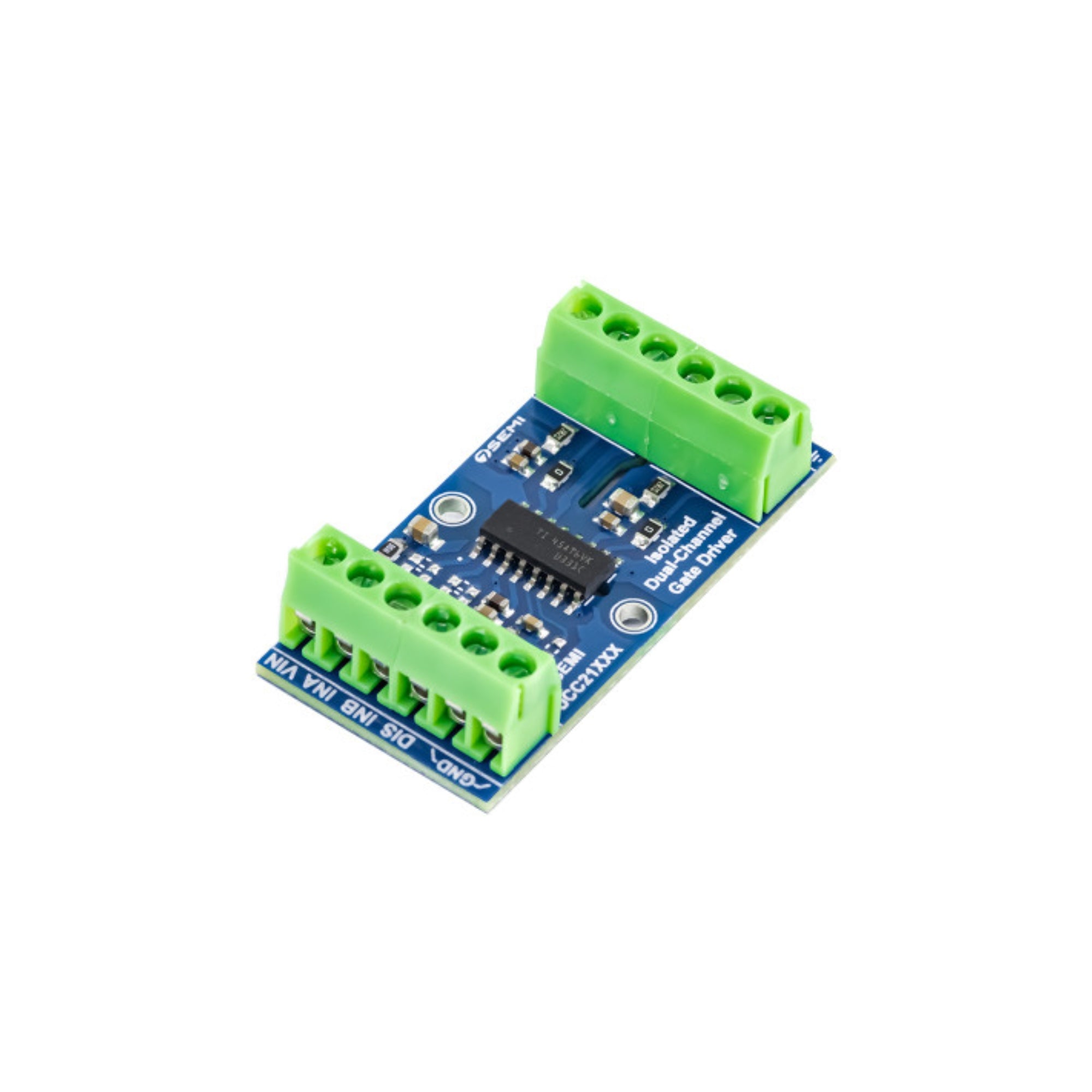 7Semi UCC21331 Dual-channel Isolated Gate Driver Breakout