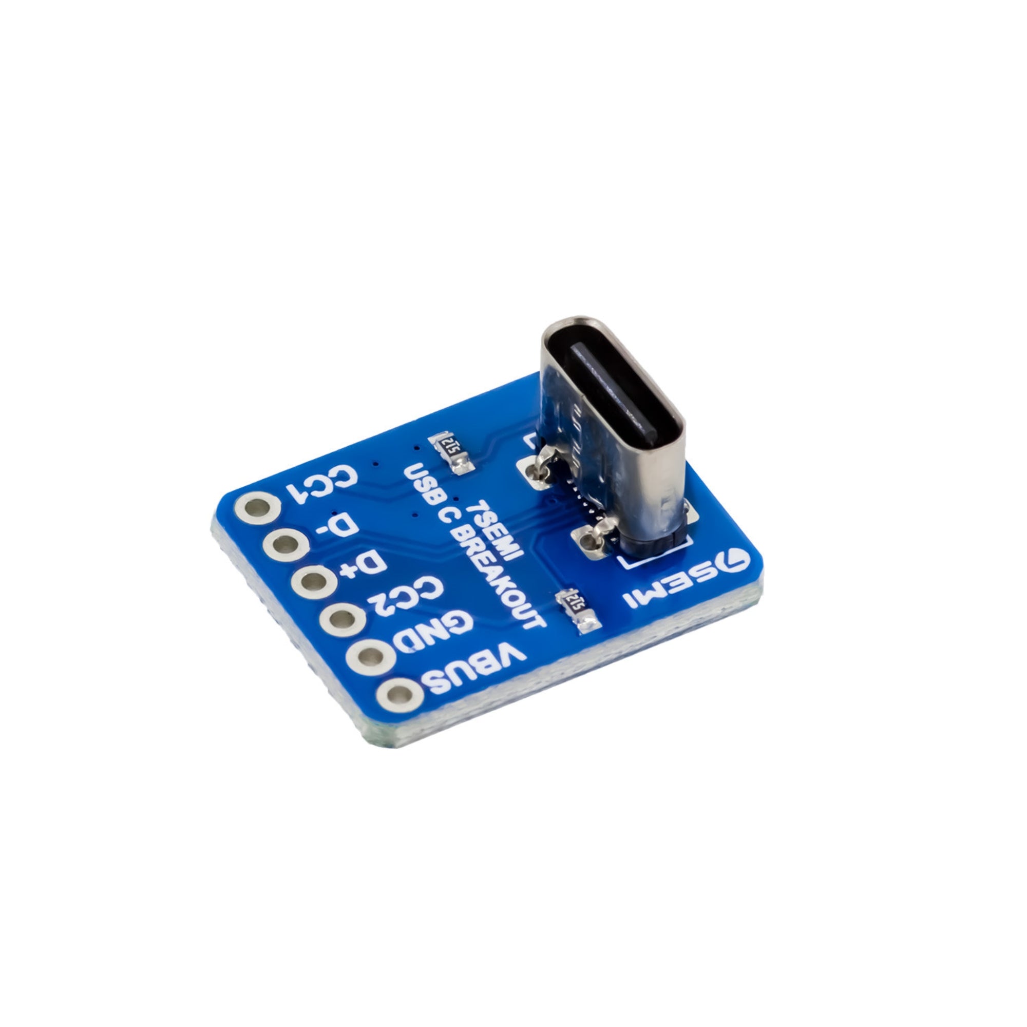 7Semi USB-C Female Breakout - Vertical