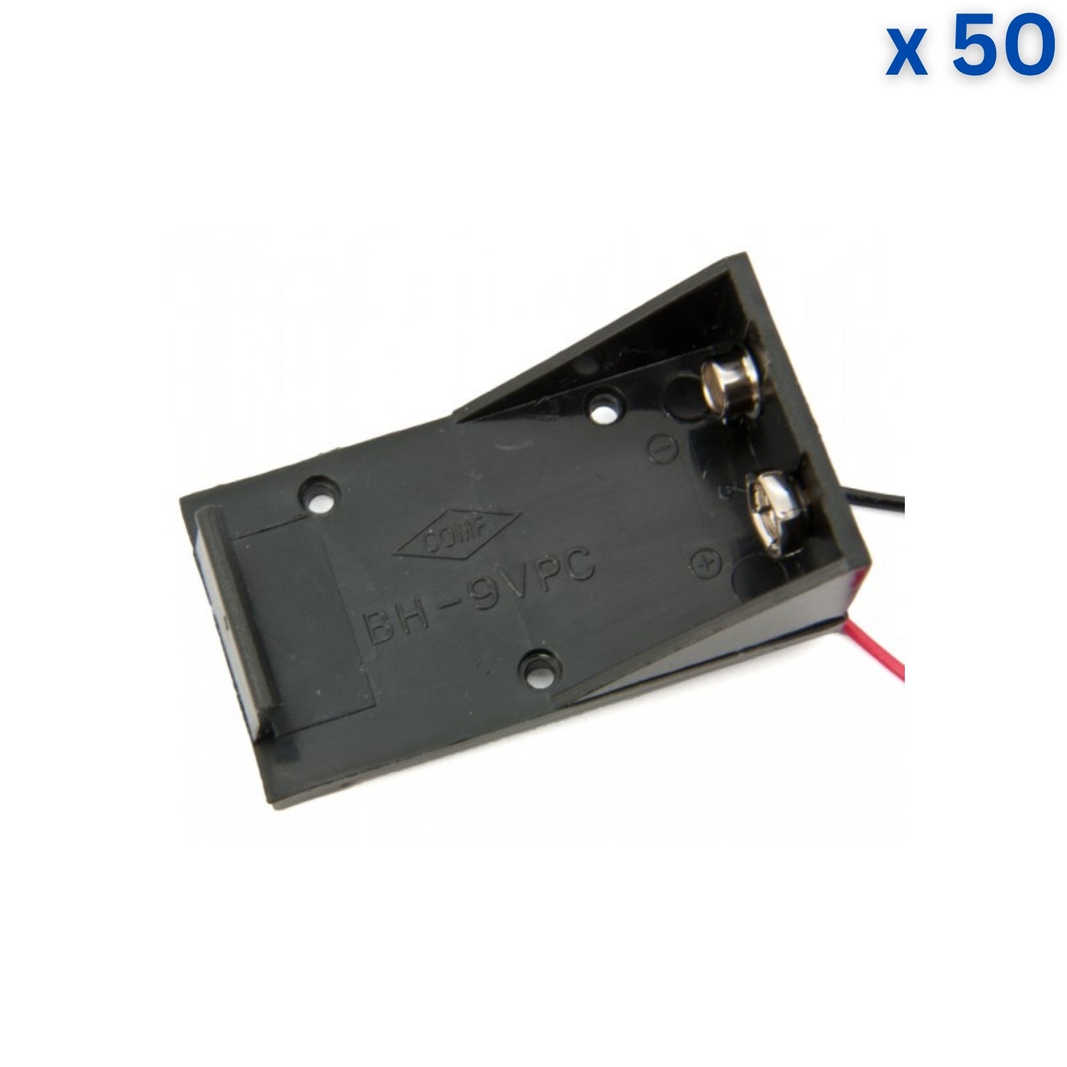 9V Battery Holder with DC Connector